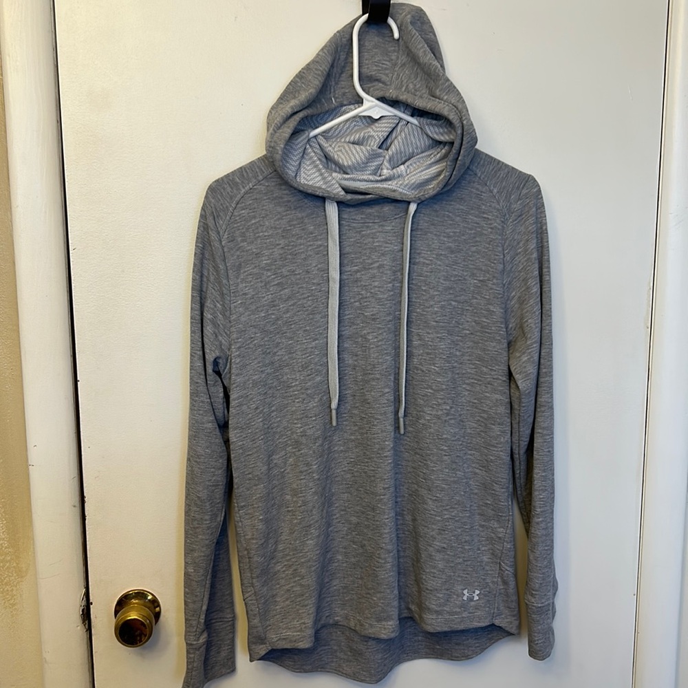 Under Armour Women’s Hooded Shirt Grey Size Small